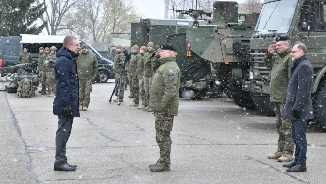 Zemessardzes 3. Latgales brigādes 32. kājnieku bataljona tehnikas un bruņojuma apskate 