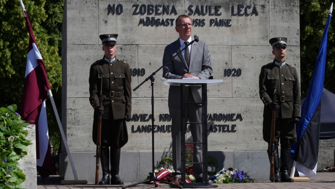 22.06.2024. Valsts prezidenta Edgara Rinkēviča uzruna Cēsu kauju 105. gadadienā