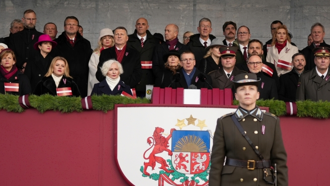 Valsts prezidenta Edgara Rinkēviča uzruna Latvijas un tās sabiedroto bruņoto spēku, Iekšlietu ministrijas pakļautības iestāžu un Jaunsardzes vienību militārajā parādē