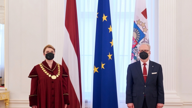 Irēna Kucina un Egils Levits