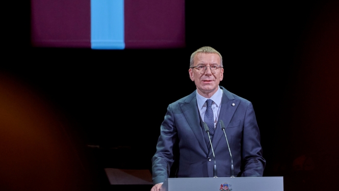 18.11.2024. Valsts prezidenta Edgara Rinkēviča uzruna svētku koncertā Latvijas Nacionālajā teātrī par godu Latvijas Republikas proklamēšanas 106. gadadienai