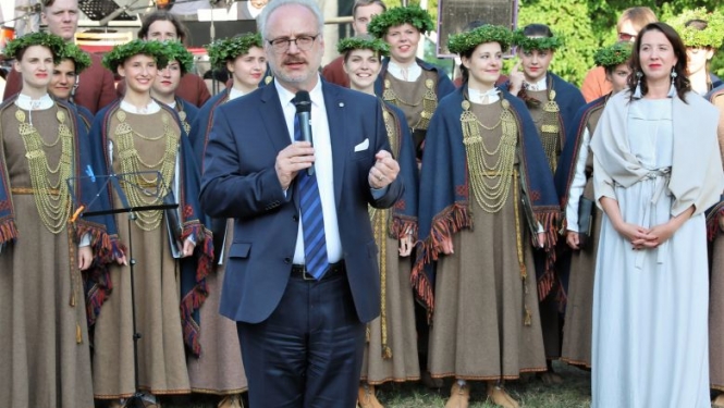 Valsts prezidenta Egila Levita uzruna Lībiešu svētkos Mazirbē 2019. gada 3. augustā