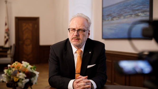 Valsts prezidenta komentārs pēc tikšanās  ar jaunās koalīcijas politisko spēku pārstāvjiem par nākamās valdības pārvaldes modeli 28.10.2022.