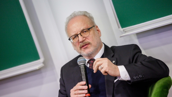 16.12.2022. Valsts prezidents Egils Levits piedalās konferencē “Latvijas ilgtspēja un Valsts padome”. Foto autors: Dāvis Doršs, Valsts prezidenta kanceleja.