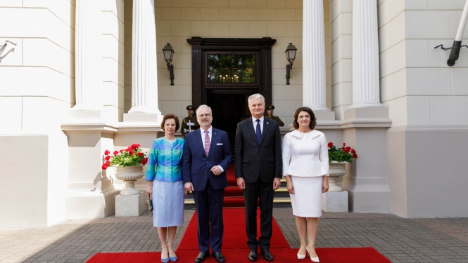 Andra Levite, Egils Levits, Gitans Nausēda, Diāna Nausēdiene