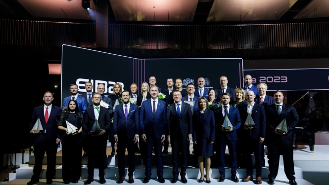 14.12.2023. Valsts prezidenta Edgara Rinkēviča dalība konkursa “Eksporta un inovācijas balva 2023” uzvarētāju apbalvošanas ceremonijā