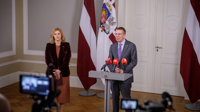 20.12.2023. Valsts prezidenta Edgara Rinkēviča tikšanās ar Ministru prezidenti Eviku Siliņu