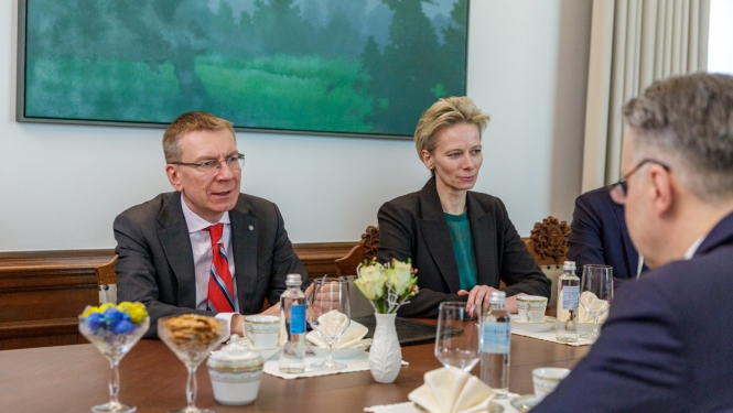 08.01.2024. Valsts prezidenta Edgara Rinkēviča tikšanās ar tiesībsargu Juri Jansonu