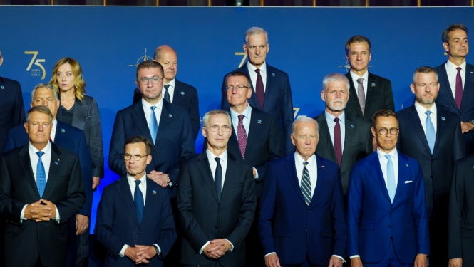 Valsts prezidenta Edgara Rinkēviča dalība NATO 75. gadadienas svinīgā ceremonijā 