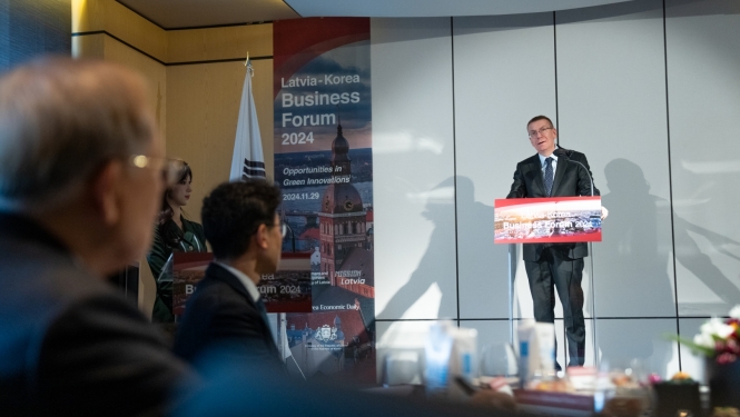 29.11.2024. Valsts prezidents atklāj Latvijas Republikas – Korejas Republikas biznesa forumu