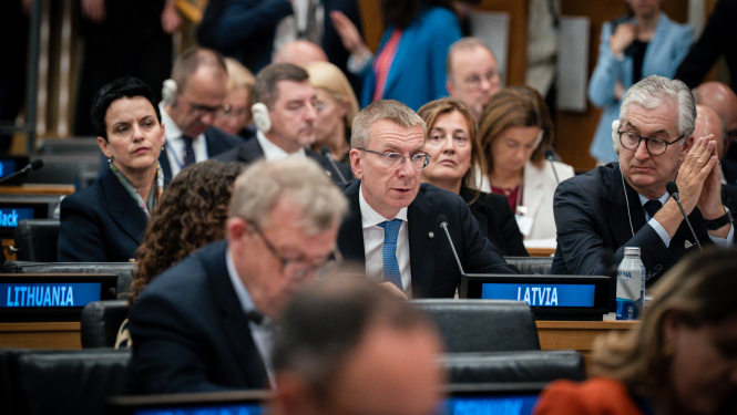 Valsts prezidenta Edgara Rinkēviča uzruna Starptautiskās koalīcijas Ukrainas bērnu atgriešanai sanāksmē 