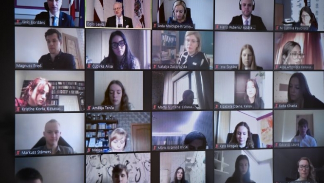 Valsts prezidents Egils Levits piedalās tiešsaistes konferencē “Notāru dienas”