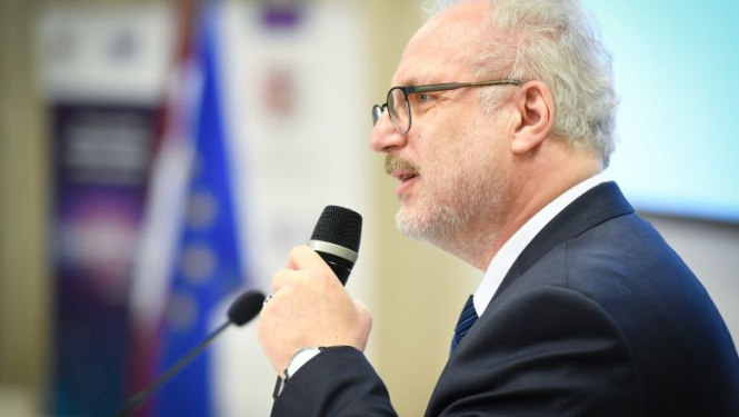 Valsts prezidenta Egila Levita uzruna konferences “Nākamā cikla Eiropas pētniecības un zinātnes programmas “Apvārsnis Eiropa” realizācija Latvijā” atklāšanā