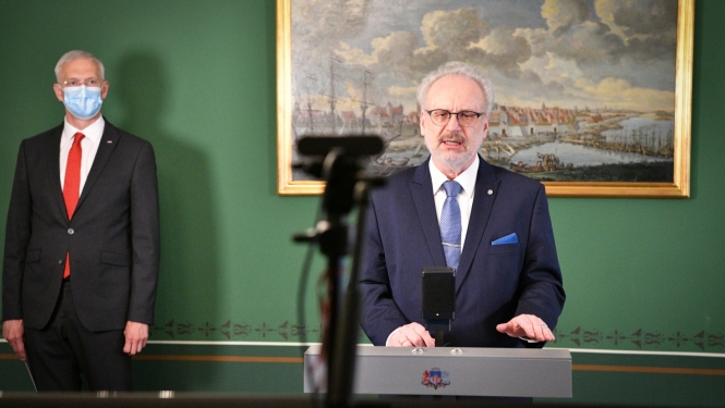 Egils Levits un Krišjānis Kariņš