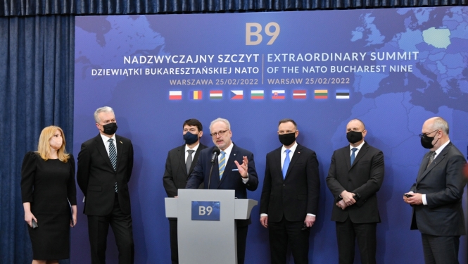 Egils Levits, NATO Austrumu flanga valstu vadītāju preses konference