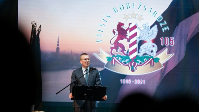 07.11.2024. Valsts prezidenta Edgara Rinkēviča dalība Valsts robežsardzes dibināšanas 105. gadadienai veltītajā svinīgajā pasākumā