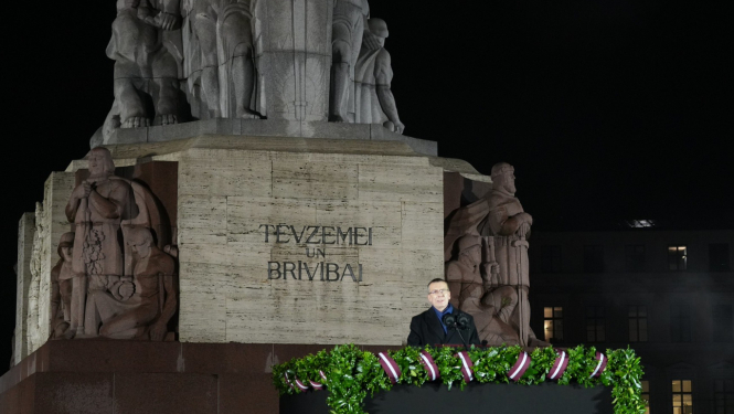 Valsts prezidenta Edgara Rinkēviča svētku uzruna pie Brīvības pieminekļa