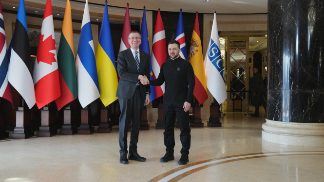 Valsts prezidents Edgars Rinkēvičs darba vizītē Ukrainā