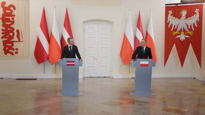Valsts prezidents Edgars Rinkēvičs valsts vizītē apmeklē Polijas Republiku