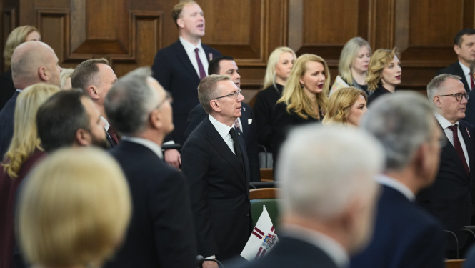 Valsts prezidenta Edgara Rinkēviča dalība Saeimas svinīgajā sēdē