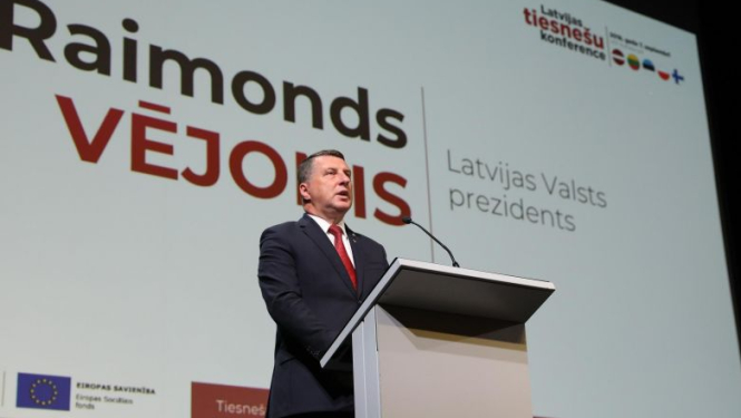 Valsts prezidents: Mums no visiem tiesnešiem ir jāprasa profesionalitāte, atbildība un drosme spriest taisnīgu tiesu un izlemt sarežģītus jautājumus