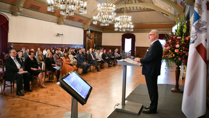Valsts prezidenta Egila Levita runa, atklājot Latvijas Nacionālā vēstures muzeja starptautisko konferenci “Ar skatu rītdienā. Nacionālo muzeju misija un nākotnes izaicinājumi Baltijas jūras reģionā”