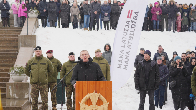 Valsts prezidenta Edgara Rinkēviča uzruna Zemessardzes 2. Vidzemes brigādes 25. Kaujas atbalsta bataljona Valsts aizsardzības dienesta svinīgajā zvēresta ceremonijā Alūksnē