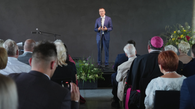 Valsts prezidents uzrunā auditoriuju