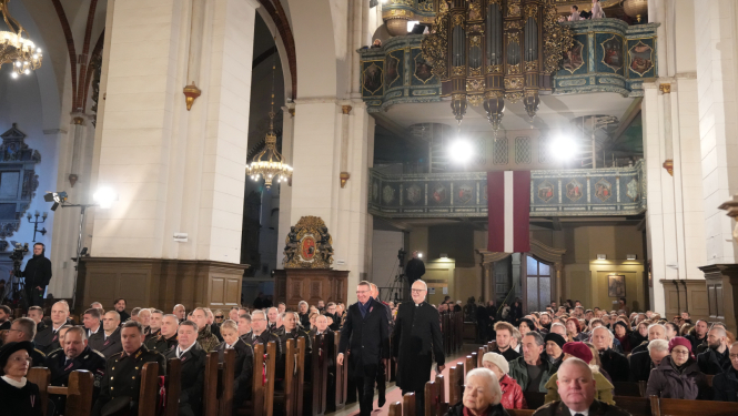 Valsts prezidenta Edgara Rinkēviča dalība ekumeniskajā dievkalpojumā Rīgas Doma baznīcā