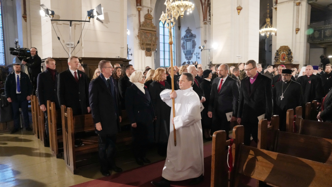 Valsts prezidenta Edgara Rinkēviča dalība ekumeniskajā dievkalpojumā Rīgas Doma baznīcā