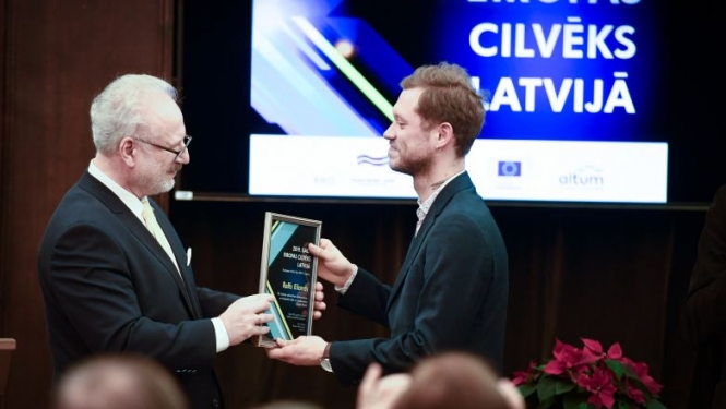 Valsts prezidenta Egila Levita runa “Gada Eiropas cilvēks Latvijā” apbalvošanas pasākumā
