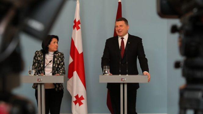Valsts prezidenta Raimonda Vējoņa preses paziņojums pēc tikšanās ar Gruzijas prezidenti Salomi Zurabišvili