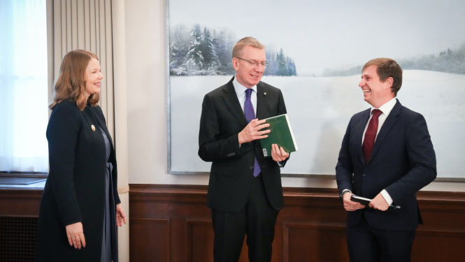 Edgars Rinkēvičs tiekas ar Latvijas eksportētāju asociācijas “The Red Jackets” pārstāvjiem