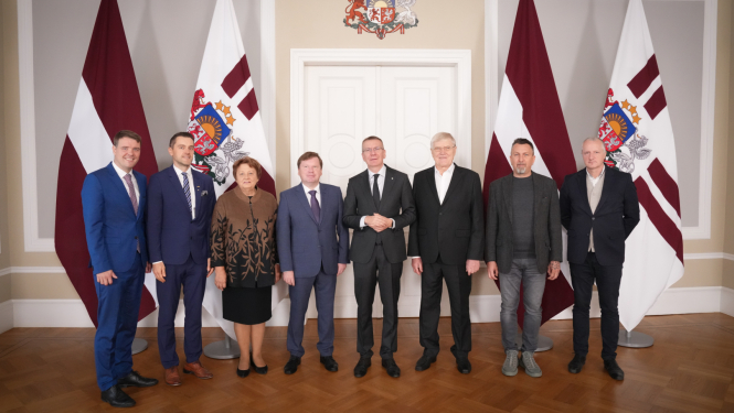 Valsts prezidents Edgars Rinkēvičs Rīgas pilī tikās ar Valsts prezidenta izvirzītajiem pārstāvjiem valsts augstskolu padomēs