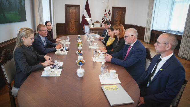 Valsts prezidents Edgars Rinkēvičs tiekas ar Latvijas lauksaimnieku organizāciju vadību