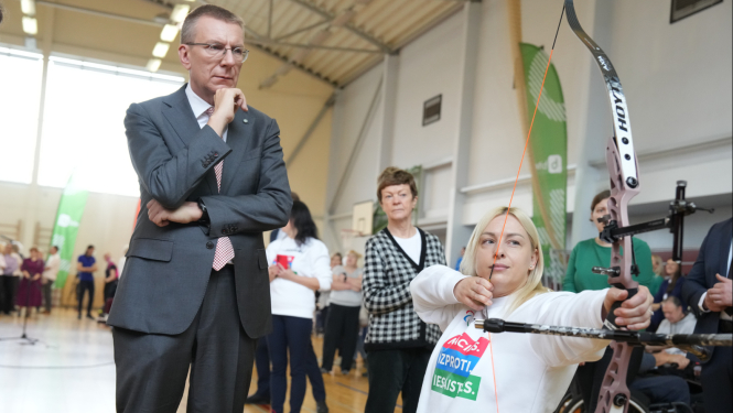 Valsts prezidents Edgars Rinkēvičs piedalās Latvijas Paralimpiskās komitejas izglītības projekta “I’m Possible” atklāšanā