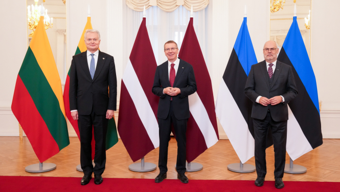 Rīgā tiekas Baltijas valstu prezidenti