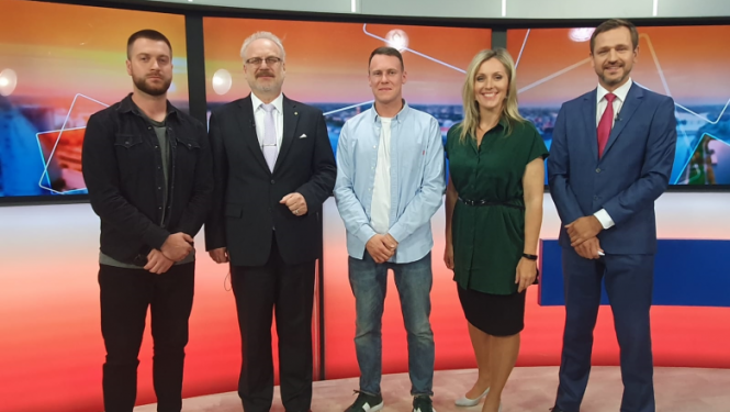 Valsts prezidenta Egila Levita 15. jūlija intervija LNT 900 sekundēm