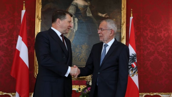 Valsts prezidents Vīnē tiekas ar Austrijas prezidentu