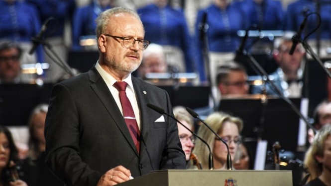 Valsts prezidenta Egila Levita runa Latvijas Republikas proklamēšanas dienai veltītajā svētku koncertā Latvijas Nacionālajā teātrī