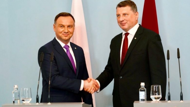 Valsts prezidenta Raimonda Vējoņa paziņojums presei  pēc tikšanās ar Polijas prezidentu Andžeju Dudu
