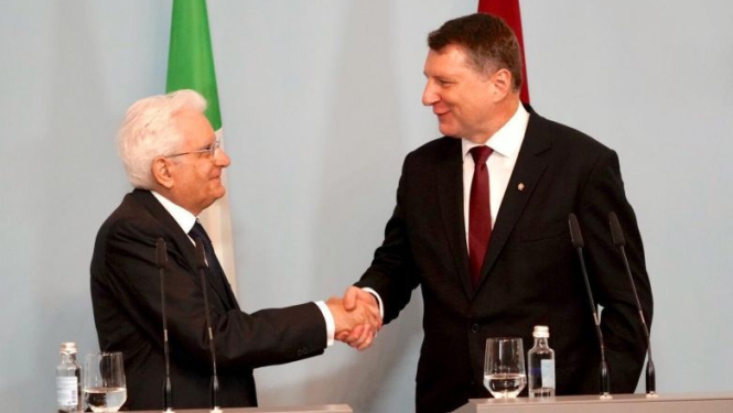 Valsts prezidenta Raimonda Vējoņa paziņojums presei pēc tikšanās ar Itālijas prezidentu Serdžo Matarellu