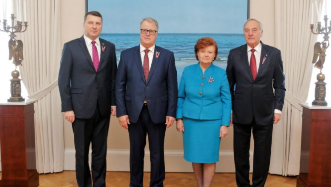 Rīgas pilī atzīmē 95. gadadienu kopš Valsts prezidenta institūcijas izveidošanas