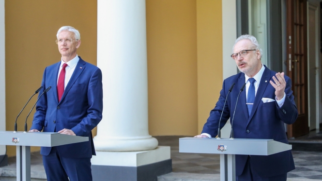 Egils Levits un Krišjānis Kariņš