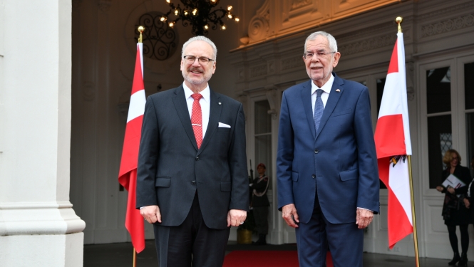 Egils Levits un Aleksandrs van der Bellens