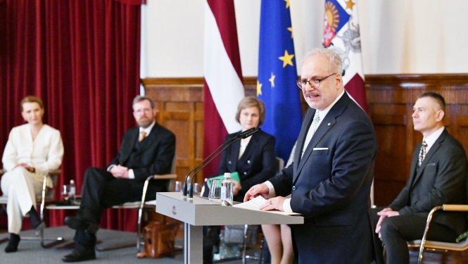 Valsts prezidenta Egila Levita referāts “Dītrihs Andrejs Lēbers un Latvijas valsts” starptautiskajā konferencē “Dītrihs Andrejs Lēbers (Dietrich André Loeber) – 100. Vācbaltietis un Latvijas pilsonis, starptautisko tiesību speciālists un laikabiedrs”