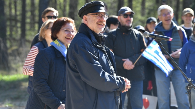 22.04.2023. Valsts prezidents Egils Levits un Andra Levite piedalās "Lielajā Talkā"