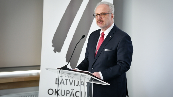 Valsts prezidenta Egila Levita runa Latvijas Okupācijas muzeja jaunās ekspozīcijas svinīgajā atklāšanā