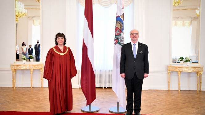 Kristīne Zīle un Egils Levits