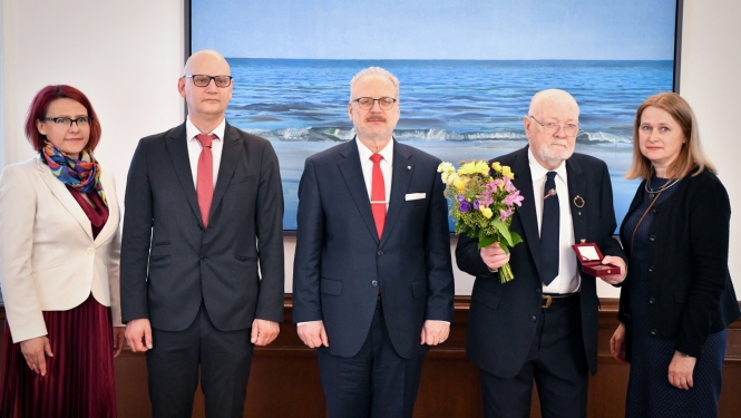 Ilze Garoza, Kristaps Grasis, Egils Levits, Austris Grasis, Ieva Freinberga